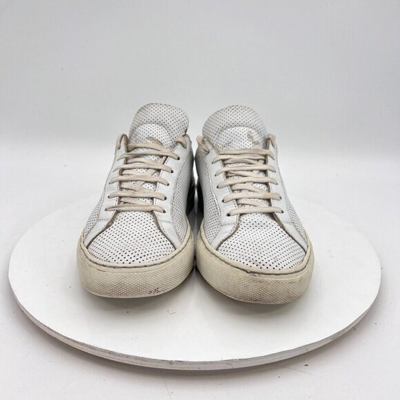 Woman By Common Projects Achilles Women Size EU 37 US 7 Perforated White Shoes - Picture 2 of 13